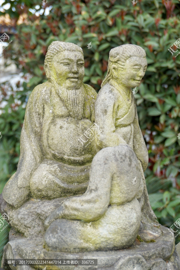 川西民俗雕塑,人物石雕