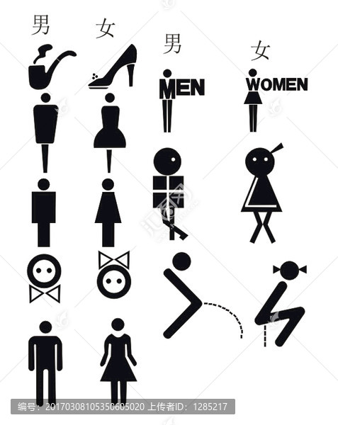 男女标志图标