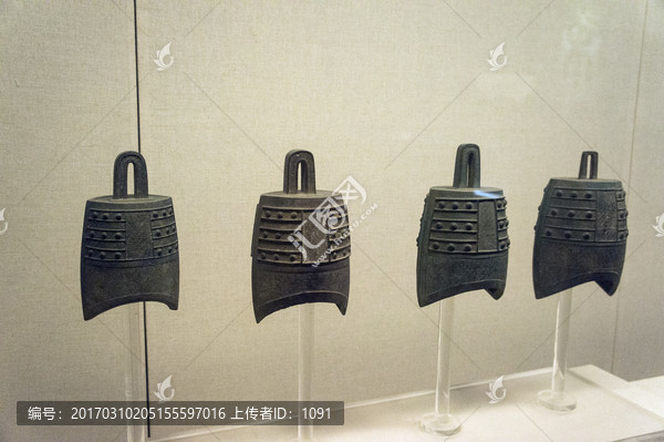 陕西西安文物铜编钟