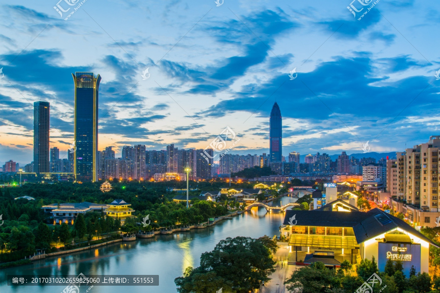 温州南塘街夜景