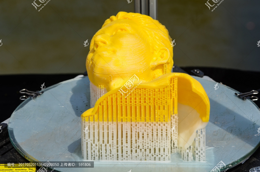 3D打印人像半成品展示