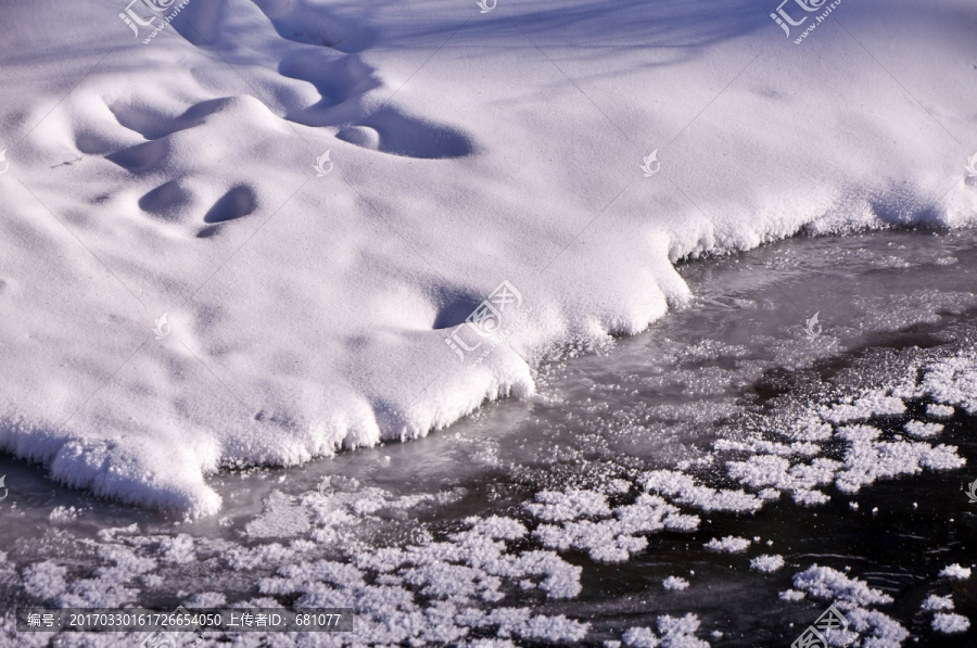 吉林长白山冬天雪景