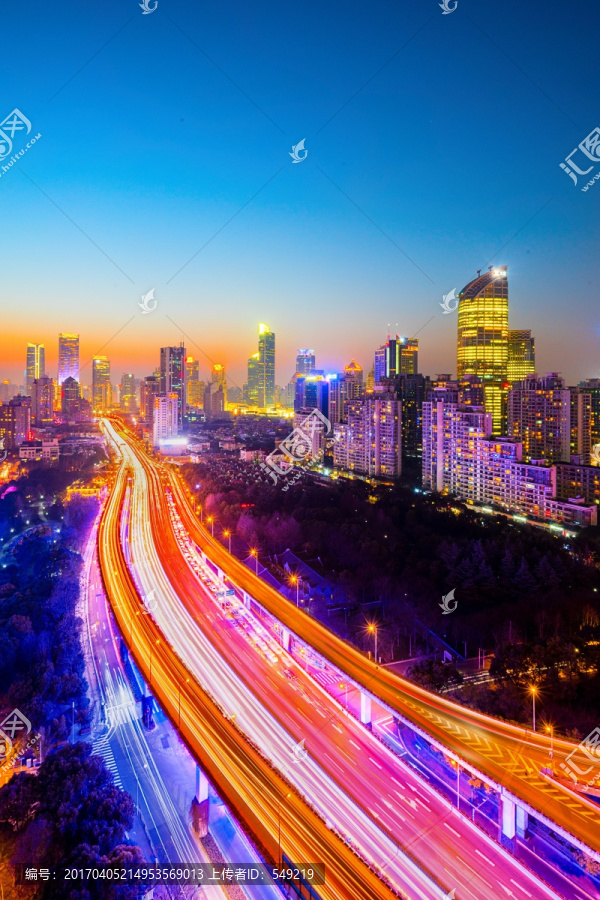 上海城市夜景4000万大画幅