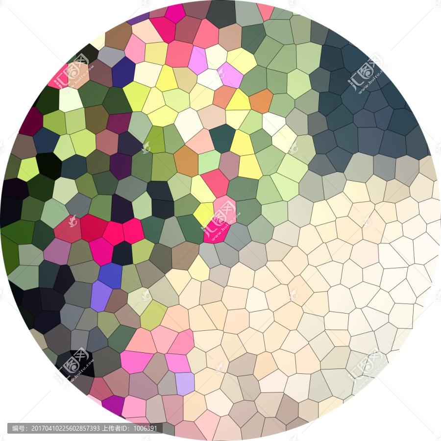 染色玻璃抽象,圆形地毯
