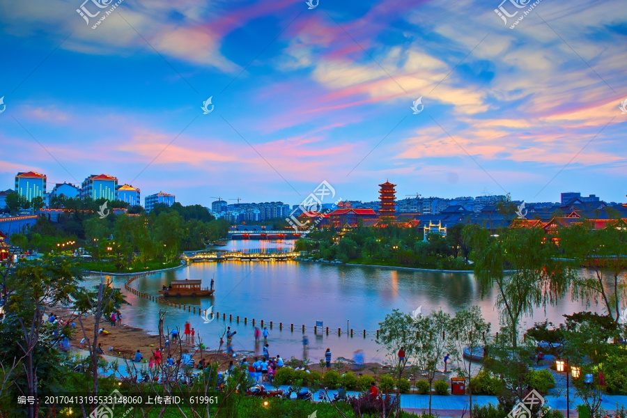 青州古城宋城夜景