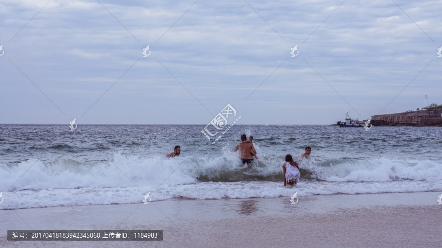 巴西里约哥巴卡班那海滩里约海滩