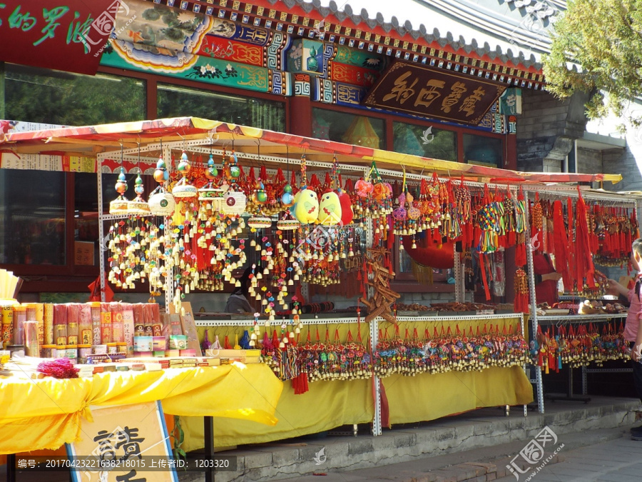 寺庙摊位
