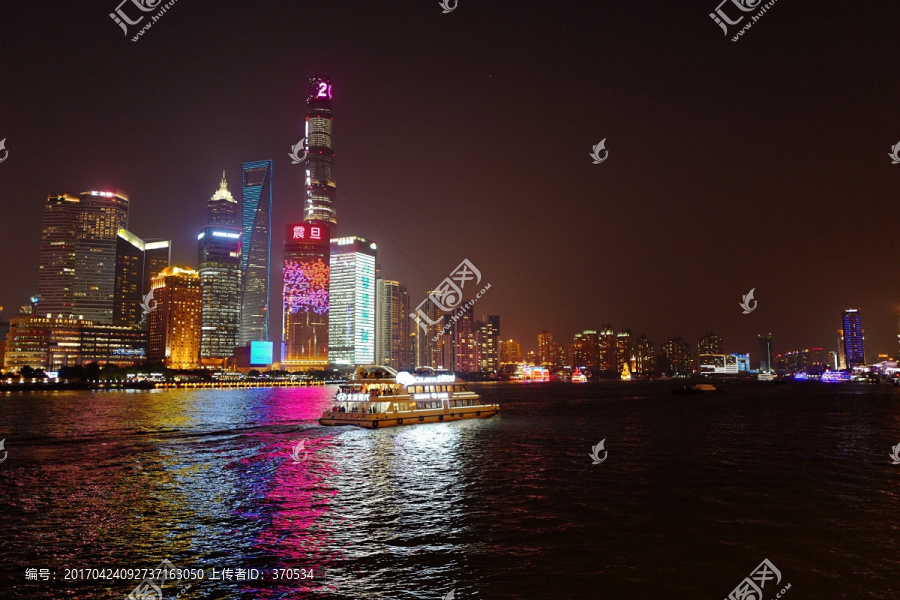 上海外滩,夜景,上海,上海市