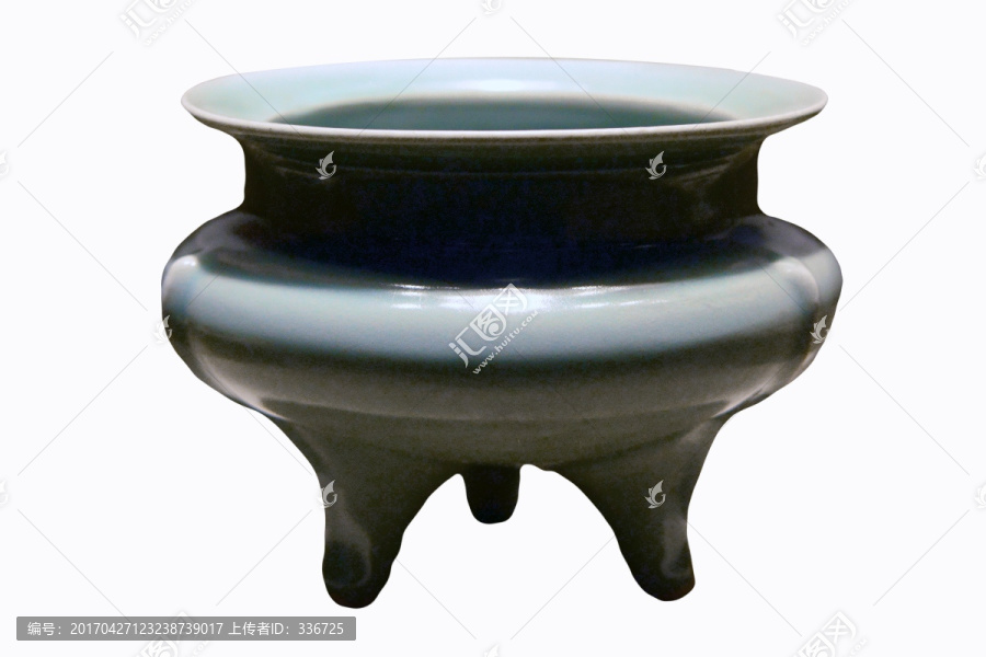龙泉窑青釉鬲式瓷香炉