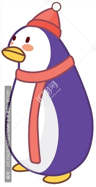 企鹅矢量插画
