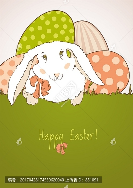 复活节兔子和彩蛋