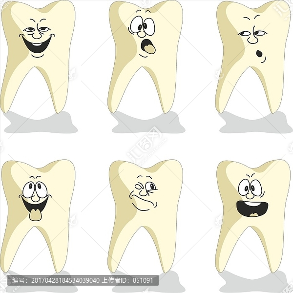 牙齿矢量图