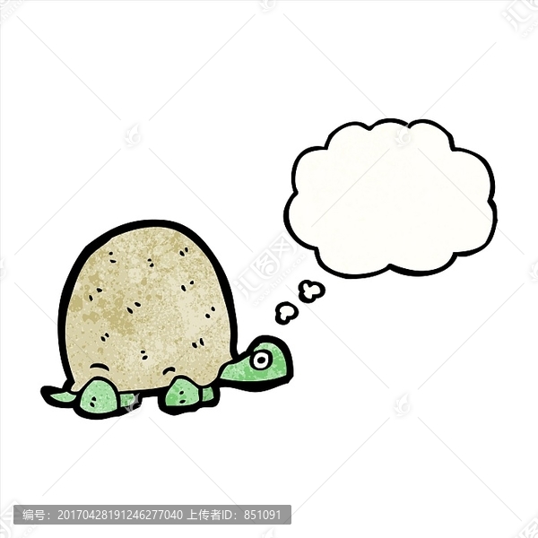 卡通动物乌龟插画