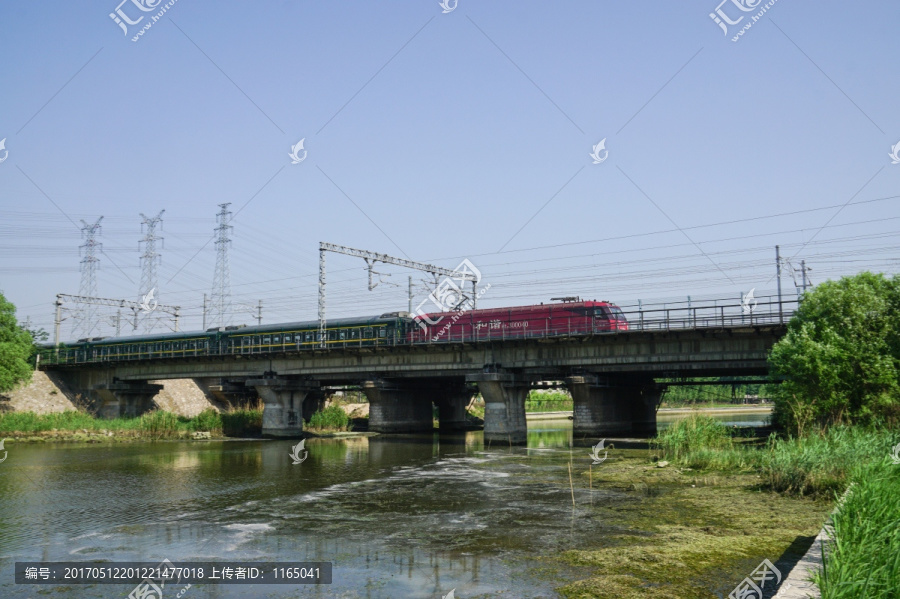 火车,电力机车,铁路桥