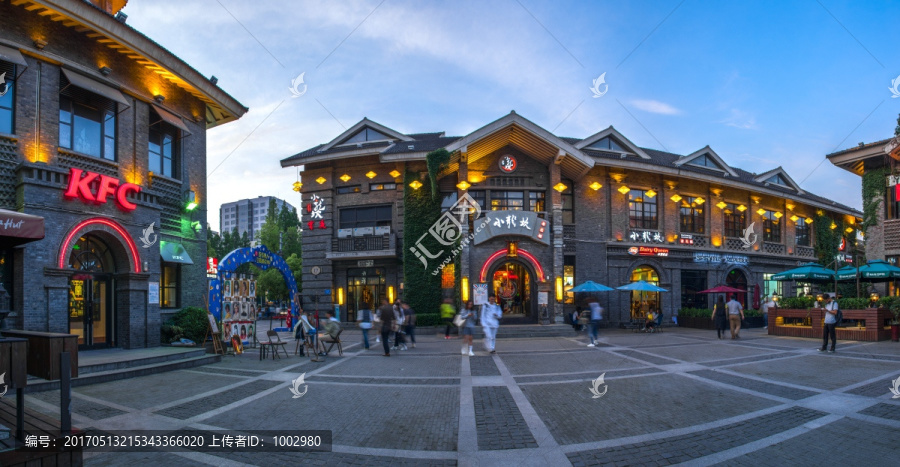 南京1912酒吧街民国建筑夜景