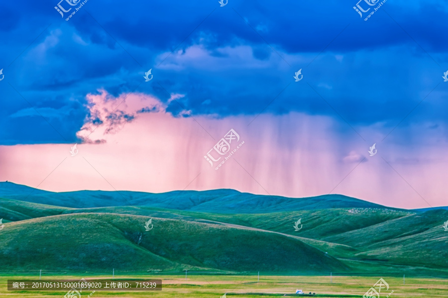 草原的阵雨