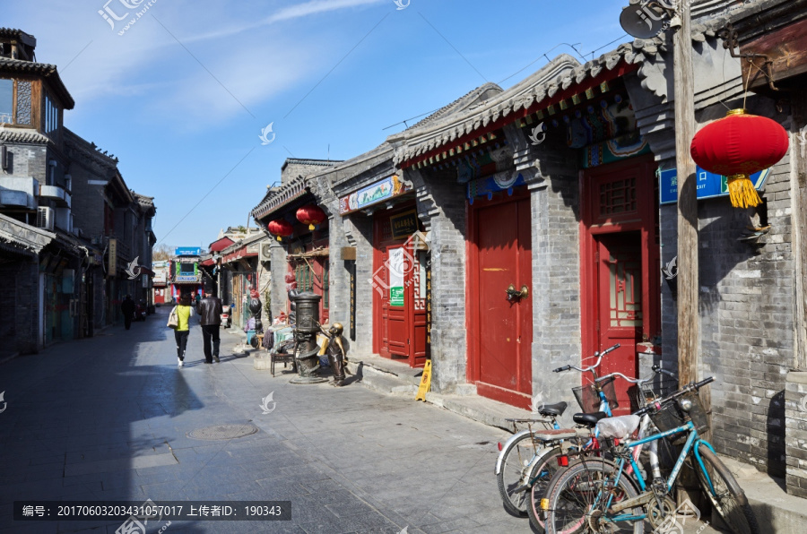 北京什刹海烟袋斜街街景