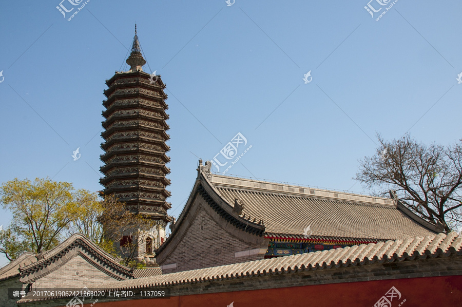 北京通州,佑胜教寺,燃灯塔