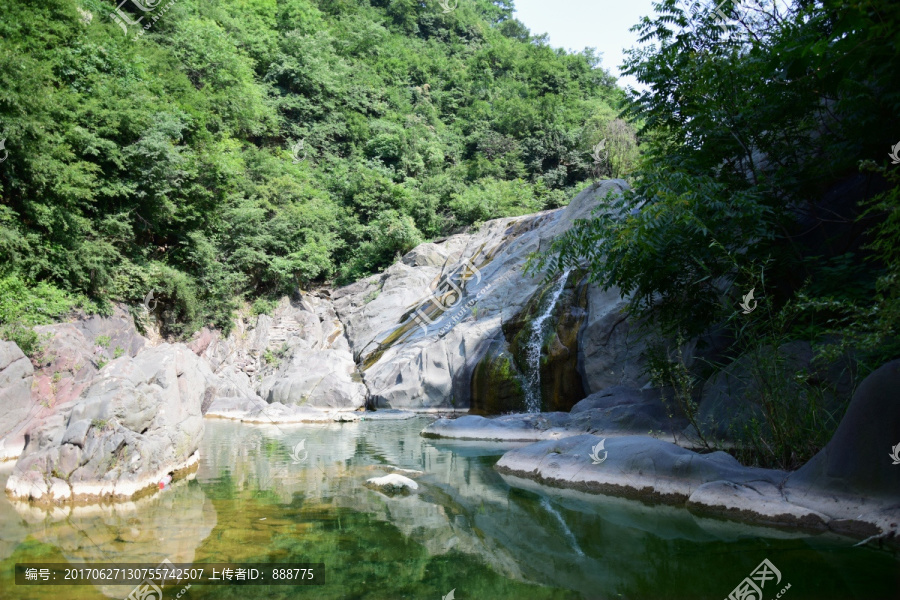 山谷中的河水