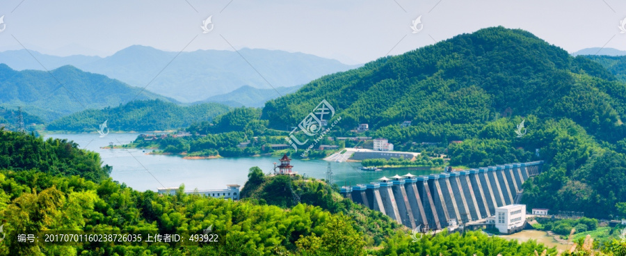 霍山佛子岭水库全景