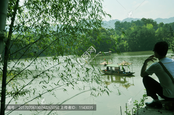 綦江丁山湖图片,游船,湖