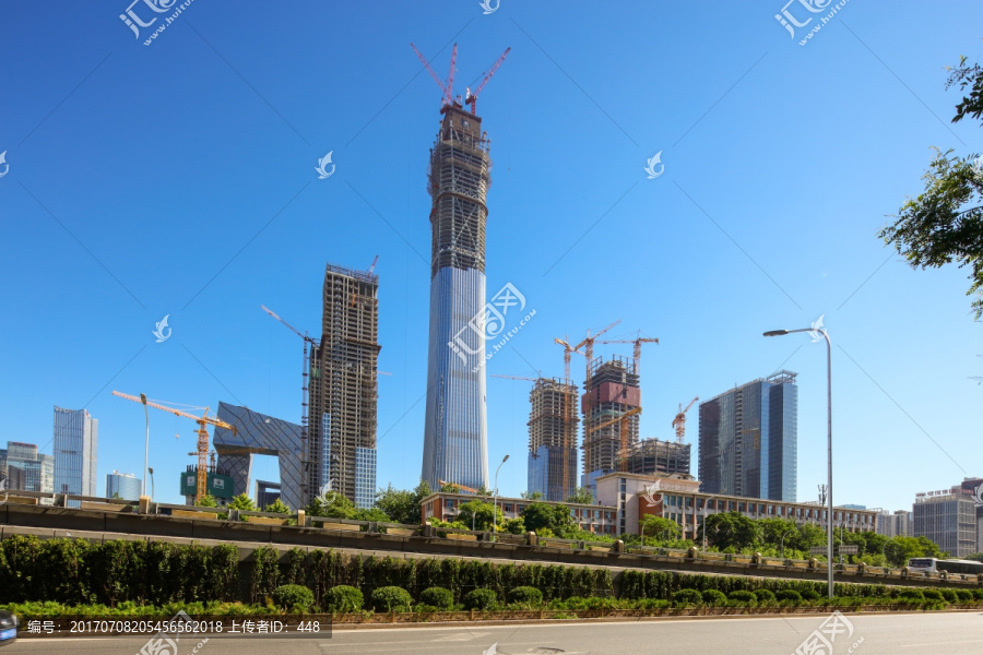 建设中的中国尊,中国尊建设