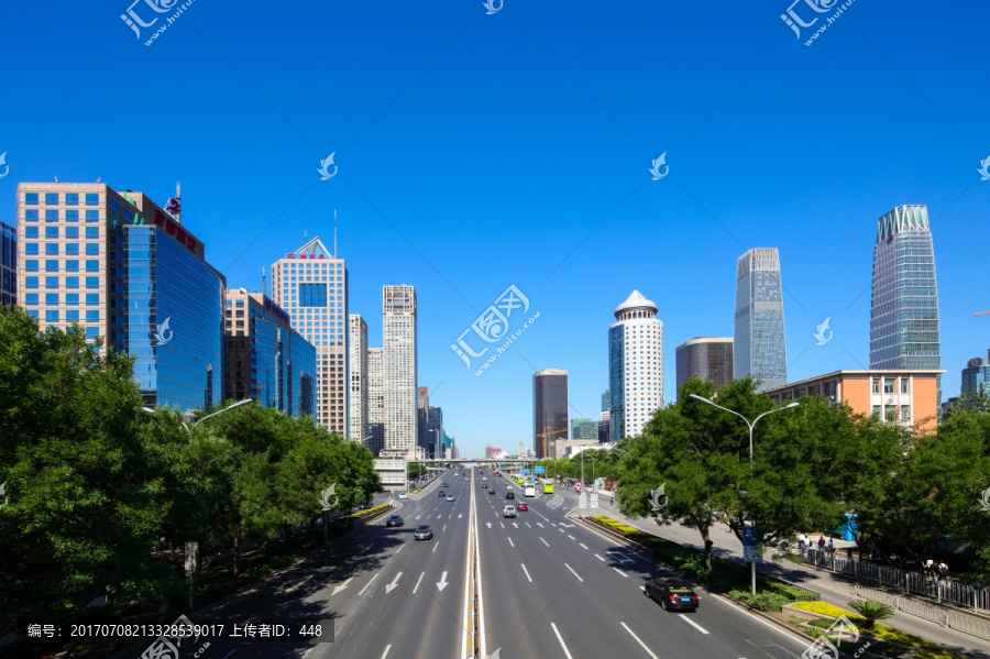 北京CBD建筑群,东长安街
