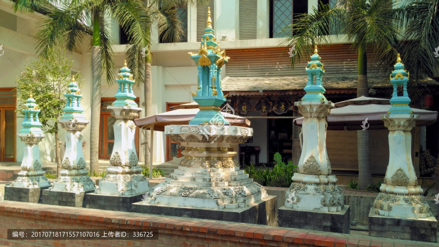 傣族喷泉雕塑,傣族风情塔