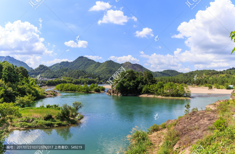 楠溪江狮子岩,山水风光