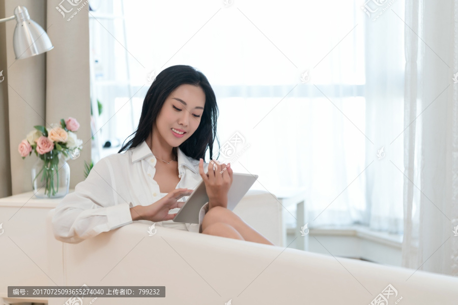 一个年轻女孩的休闲生活