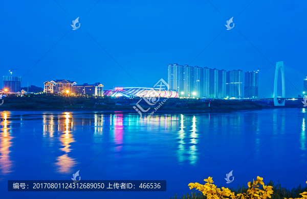 万达茂,邕江,夜景,五象新区