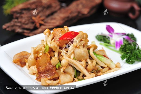 腊味白玉菇