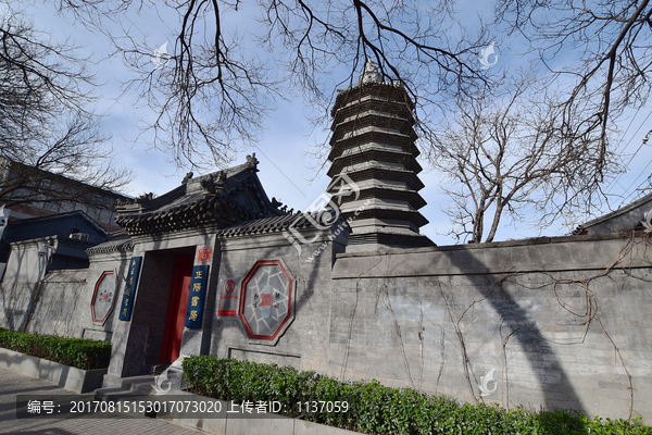 北京砖塔,万松老人塔