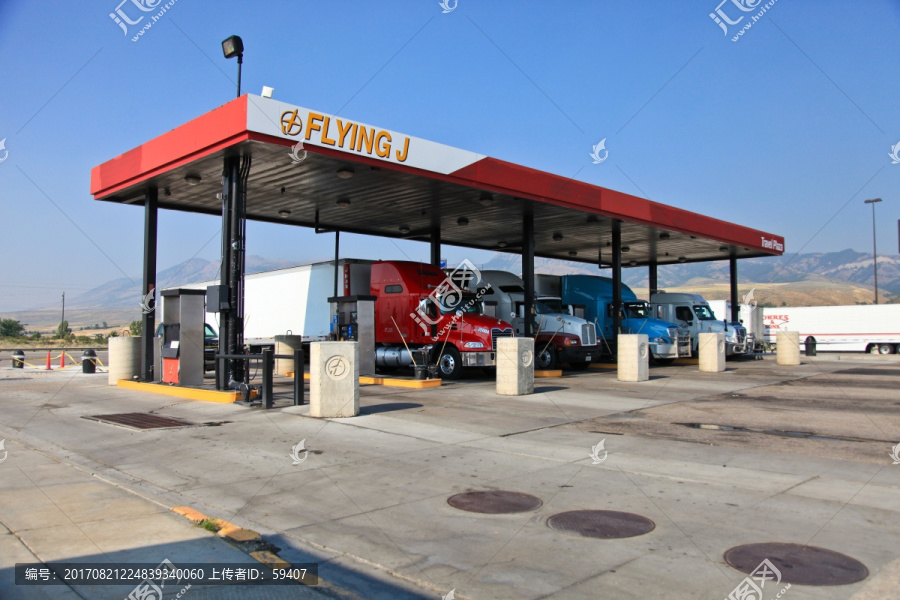 美国加油站,美国大卡车