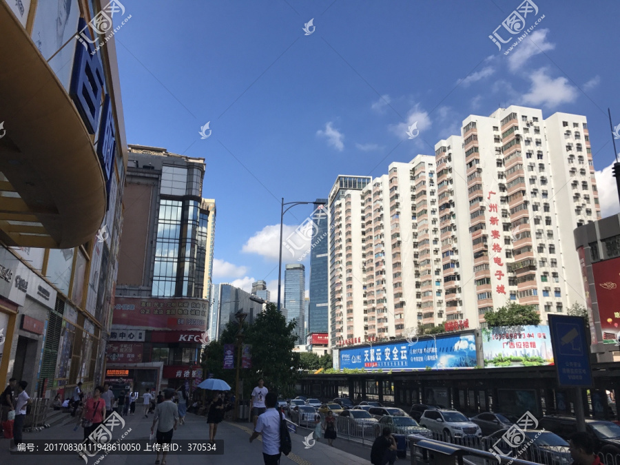广州,天河,珠江新城,蓝天白云