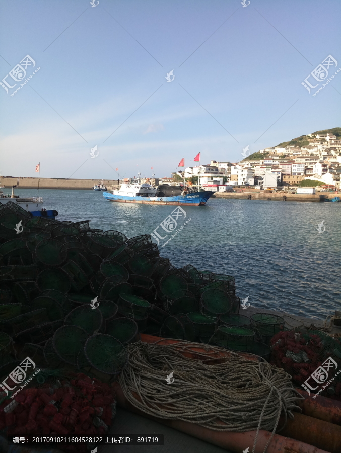 渔村,渔船码头,捕鱼,渔船