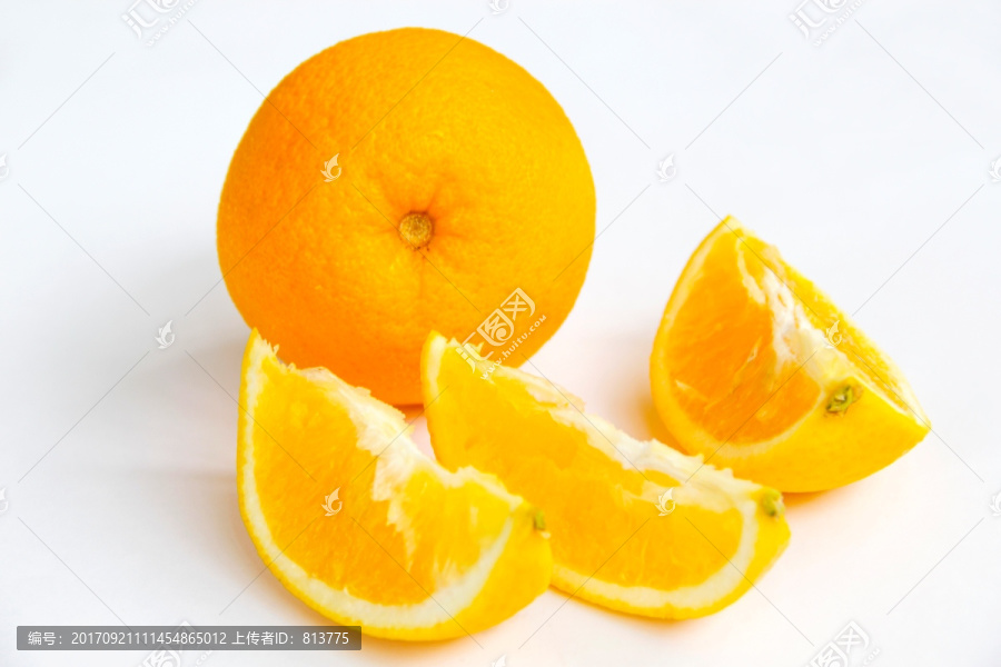 静物鲜美橙子