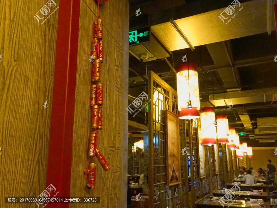 中式餐厅,中式建筑,大厅装修