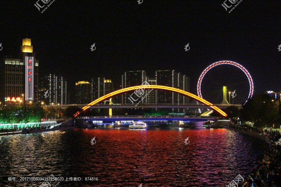 海河夜景