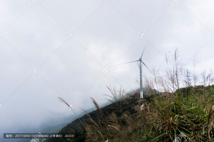 河源缺牙山山脉风力发电