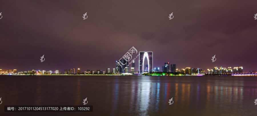 苏州金鸡湖夜景