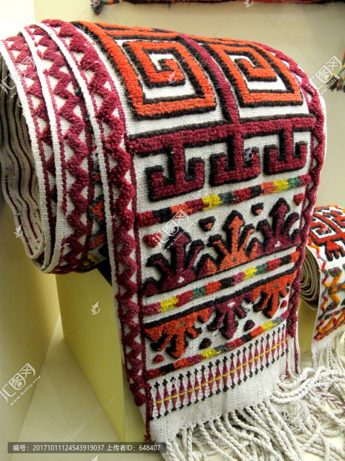毛毯,哈萨克,民族,纹样,手工