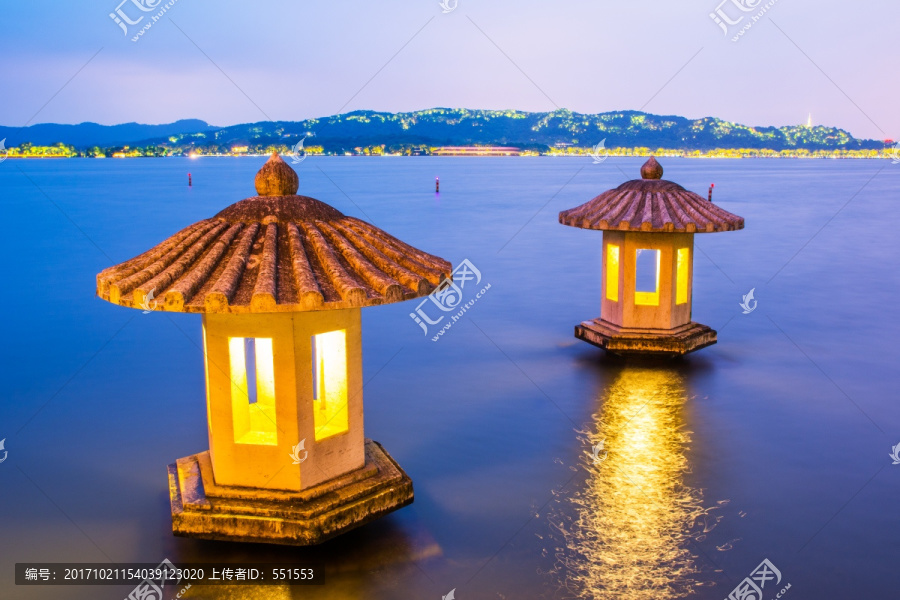 杭州西湖,夜景