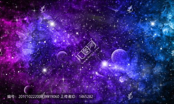 宇宙星空软膜背景图