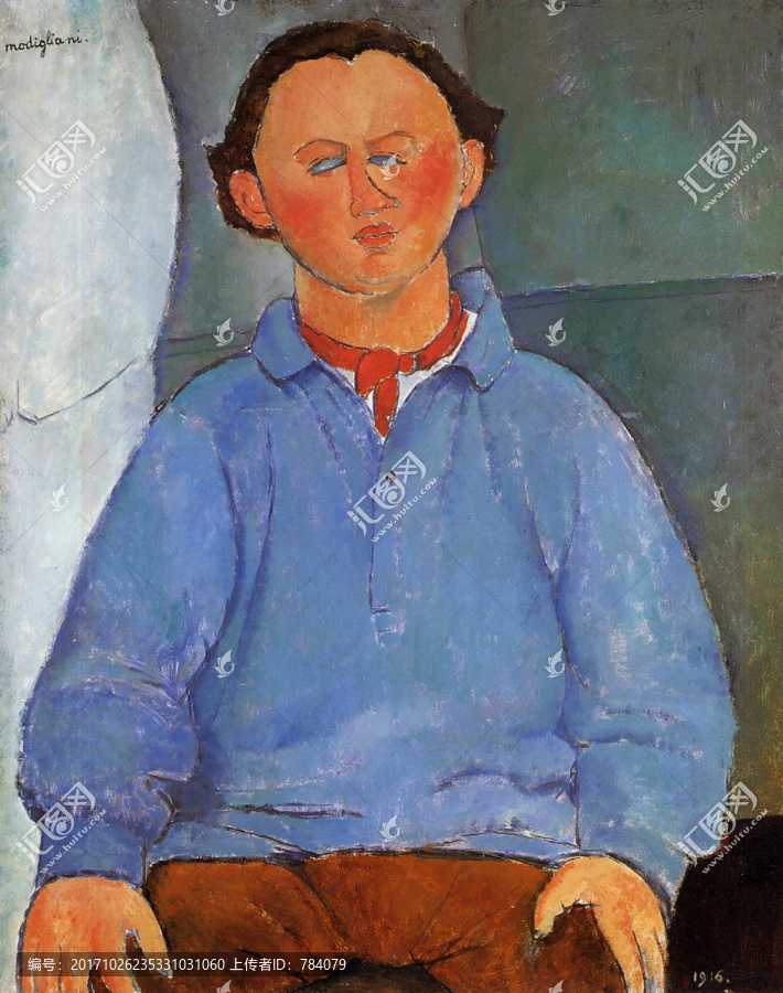 人像油画,莫蒂里安尼