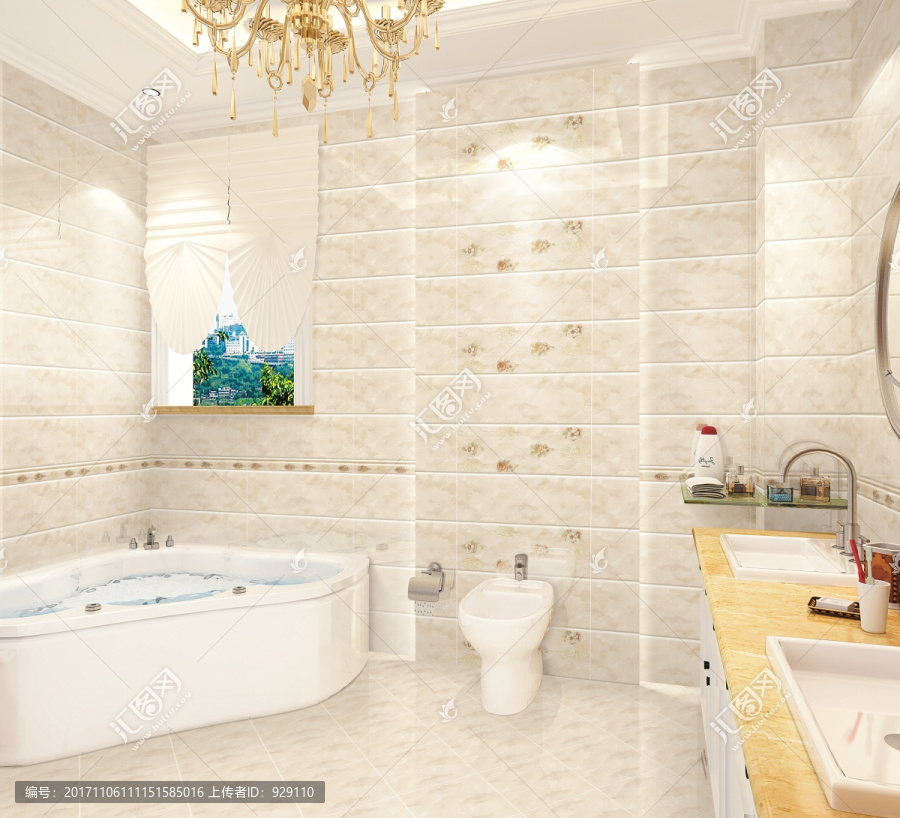 瓷片浴室效果图