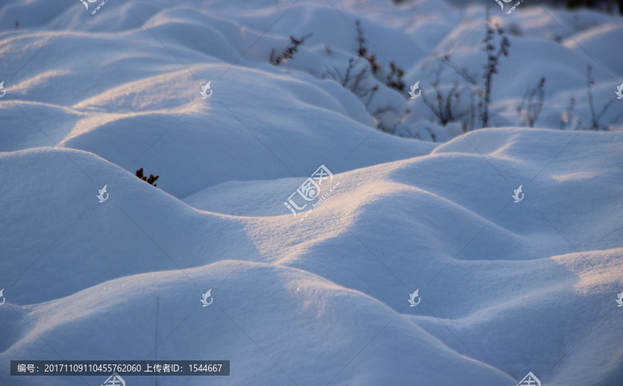 雪景,雪面