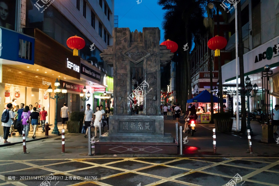 顺德大良步行街夜景