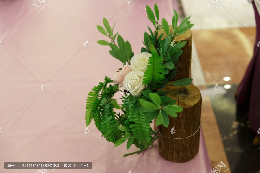 主题婚礼,装饰花带