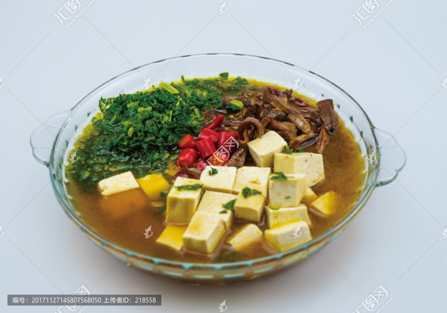 清雪菜豆腐蚌肉汤